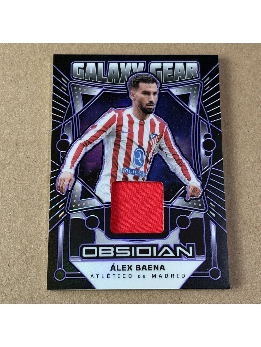 2025-26 Panini Obsidian Soccer Alex Baena #GG-ABA Galaxy Gear Purple #/50